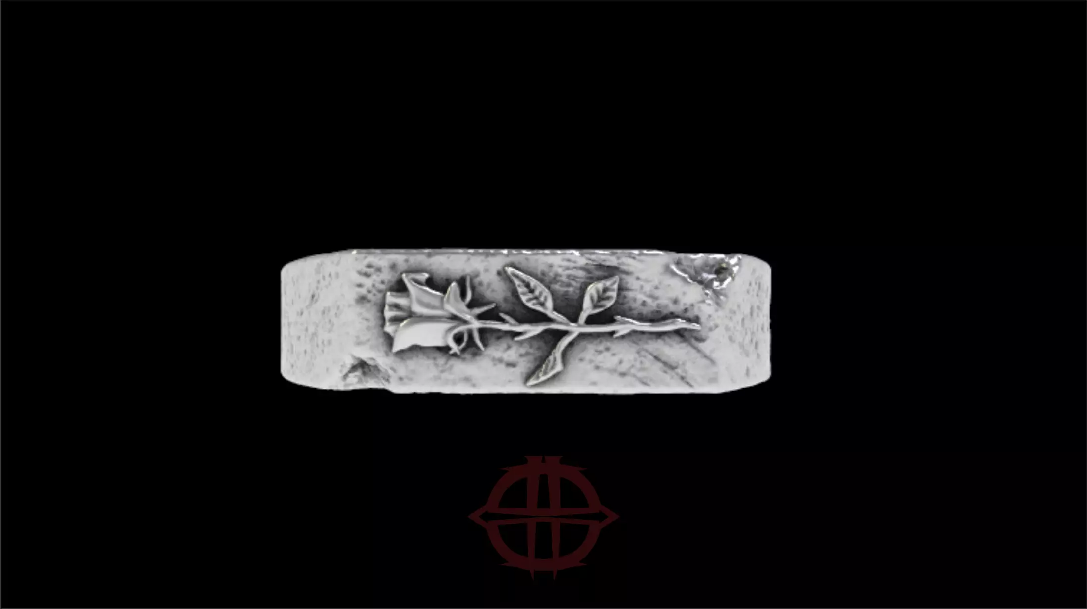 ROSE FLOWER RING 3D print model_0