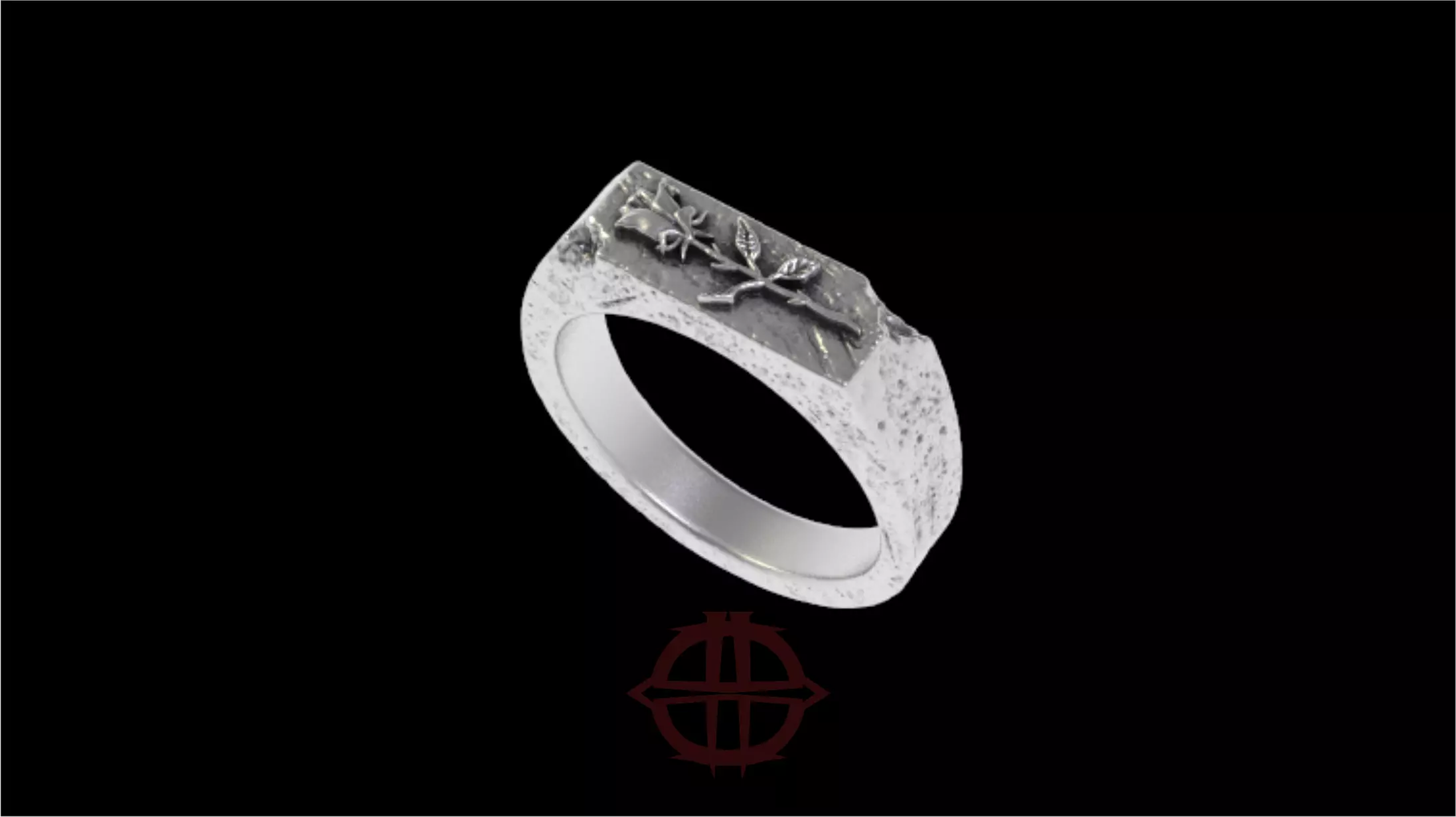 ROSE FLOWER RING 3D print model_1