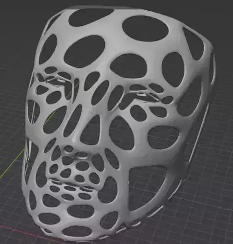 Voronoi Polygon Mask 3D Models STL