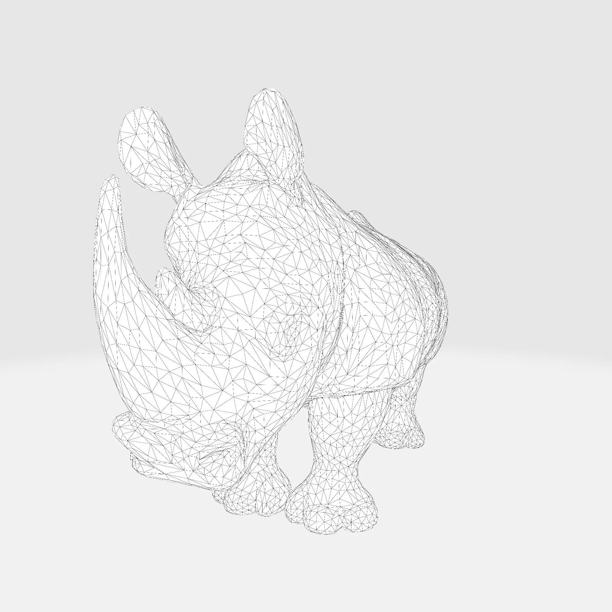 Rhino Model RigReady for Animation3D Printing Game Design Low-poly 3D model_19