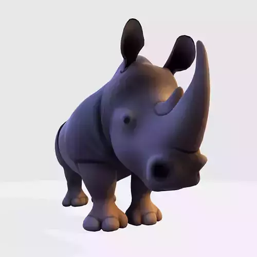 Rhino Model RigReady for Animation3D Printing Game Design Low-poly 3D model Rhino Model RigReady for Animation3D Printing Game Design Low-poly 3D model