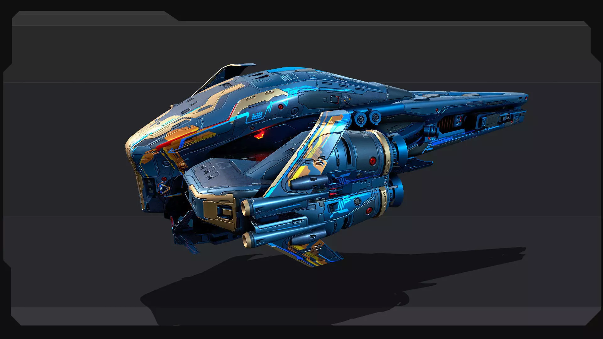 BB5 - GUARDIAN Cruiser Low-poly 3D model_2