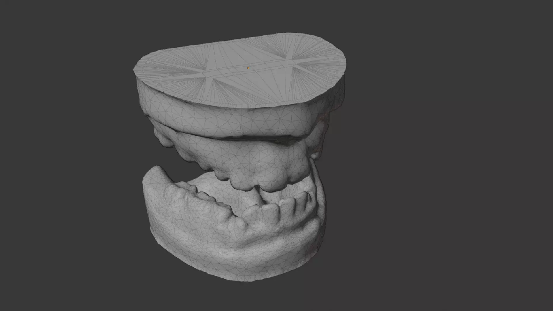 basic scanned dental cast of mouth and teeth 3d prop or model 3D model_4