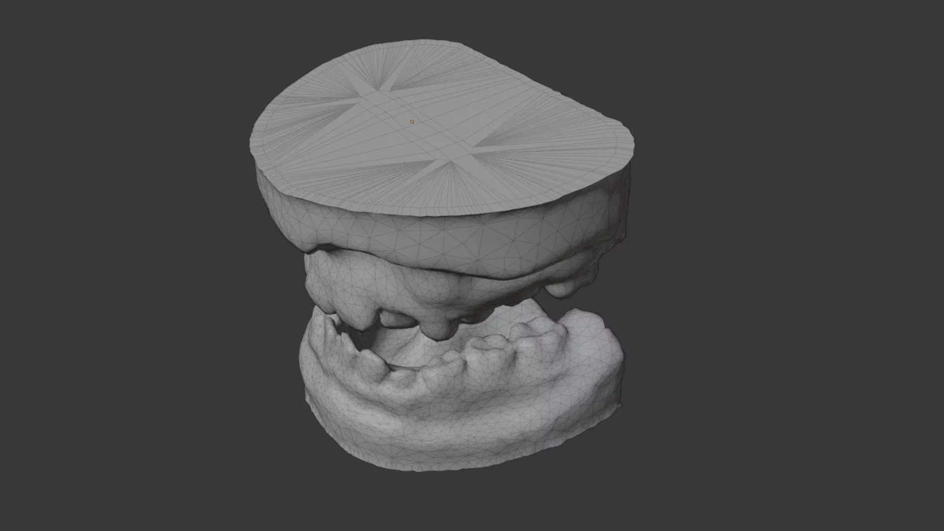 basic scanned dental cast of mouth and teeth 3d prop or model 3D model_6