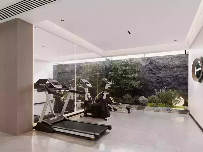 Modern living room dining room interior scenes 362