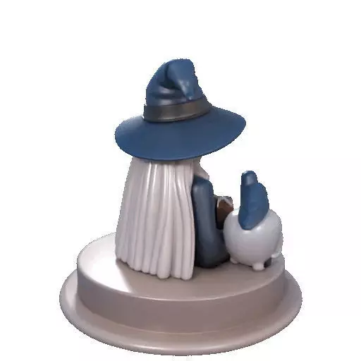 2368Halloween Witch with Skull Raven and Pumpkin 3D print model_17