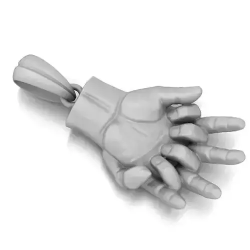 Hands STL 3D Model for Jewelry - One Inch Pendant