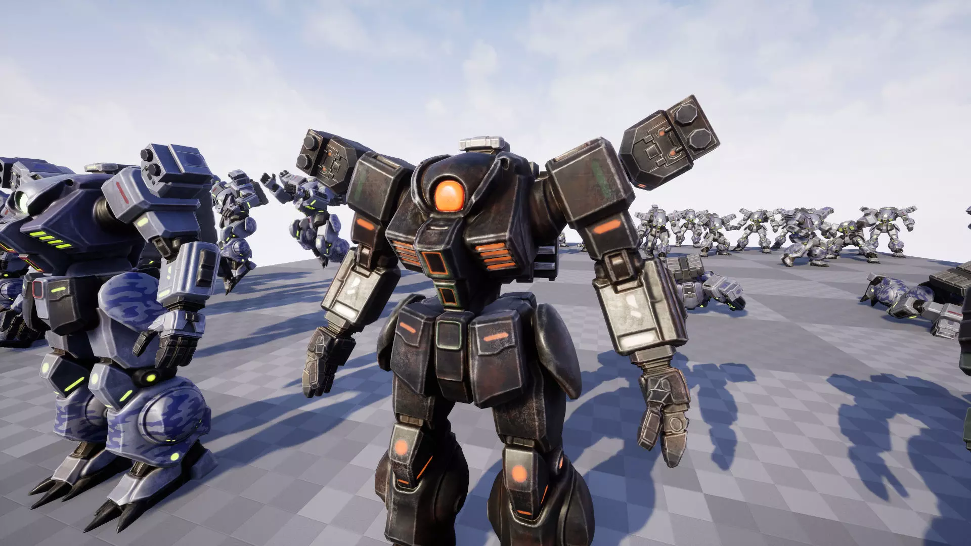 Battle Mech Low-poly 3D model_19