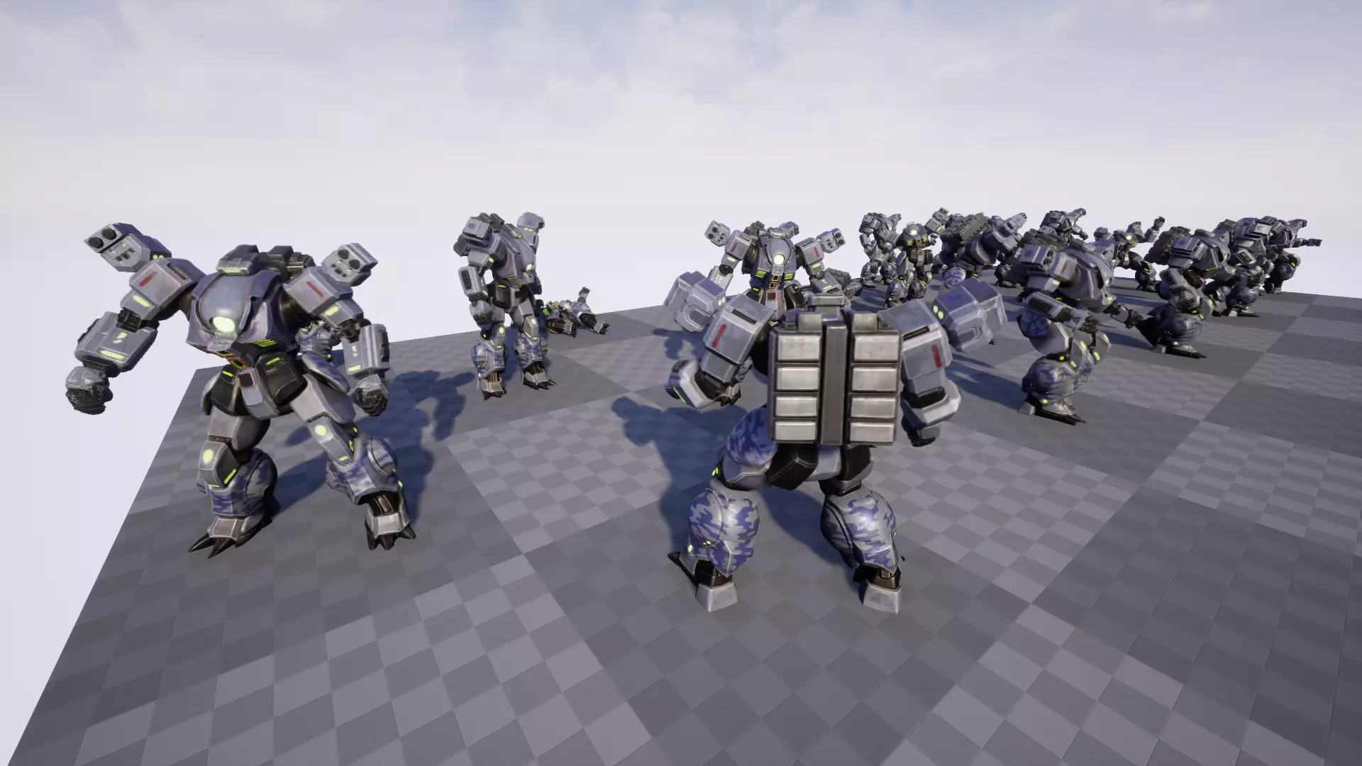 Battle Mech Low-poly 3D model_20