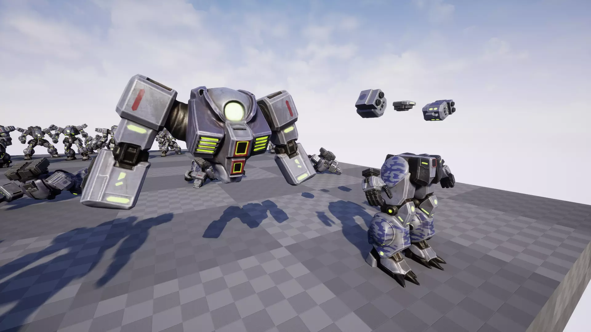 Battle Mech Low-poly 3D model_28