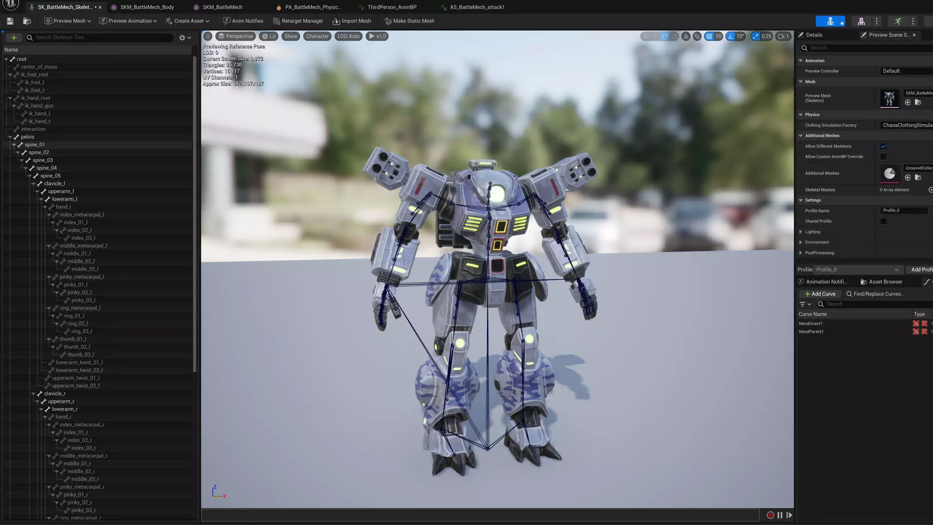 Battle Mech Low-poly 3D model_23