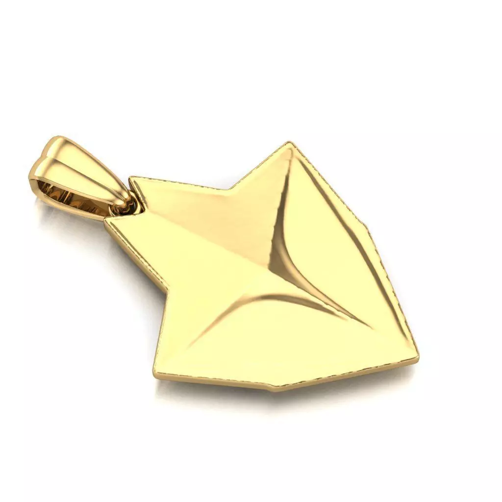 Arrow head STL 3D Model for Jewelry - One Inch Pendant 3D print model