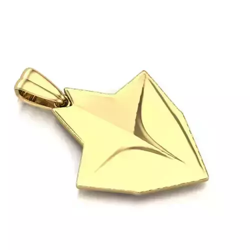 Arrow head STL 3D Model for Jewelry - One Inch Pendant