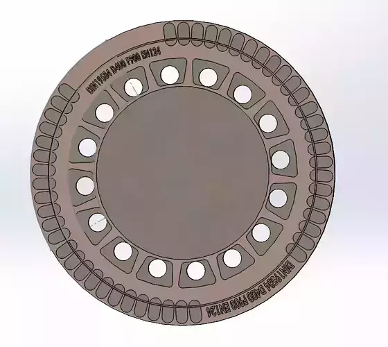 Schachtabdeckungen Set 3D print model