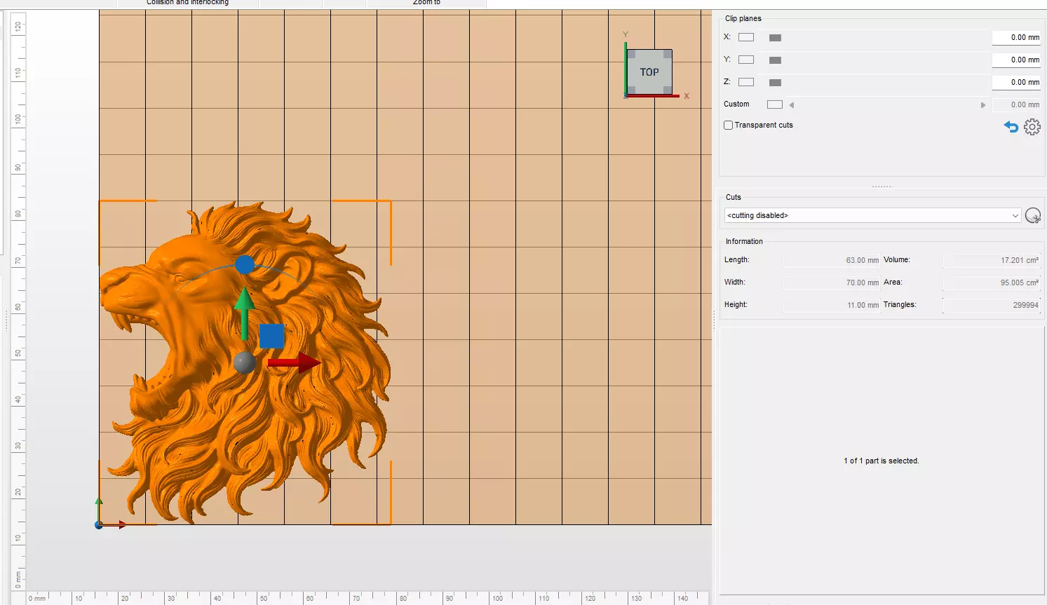 Lion Head Bas Relief 3D Model for CNC and 3D Printing 3D print model_14