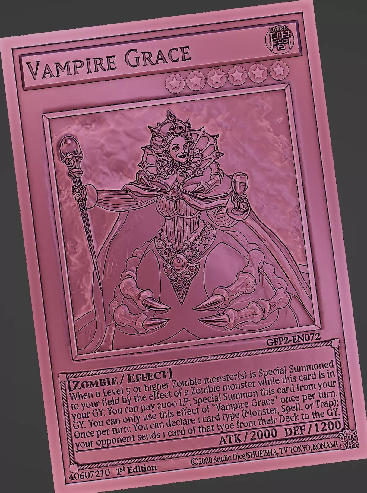 Vampire Grace - yu-gi-oh Free 3D print model