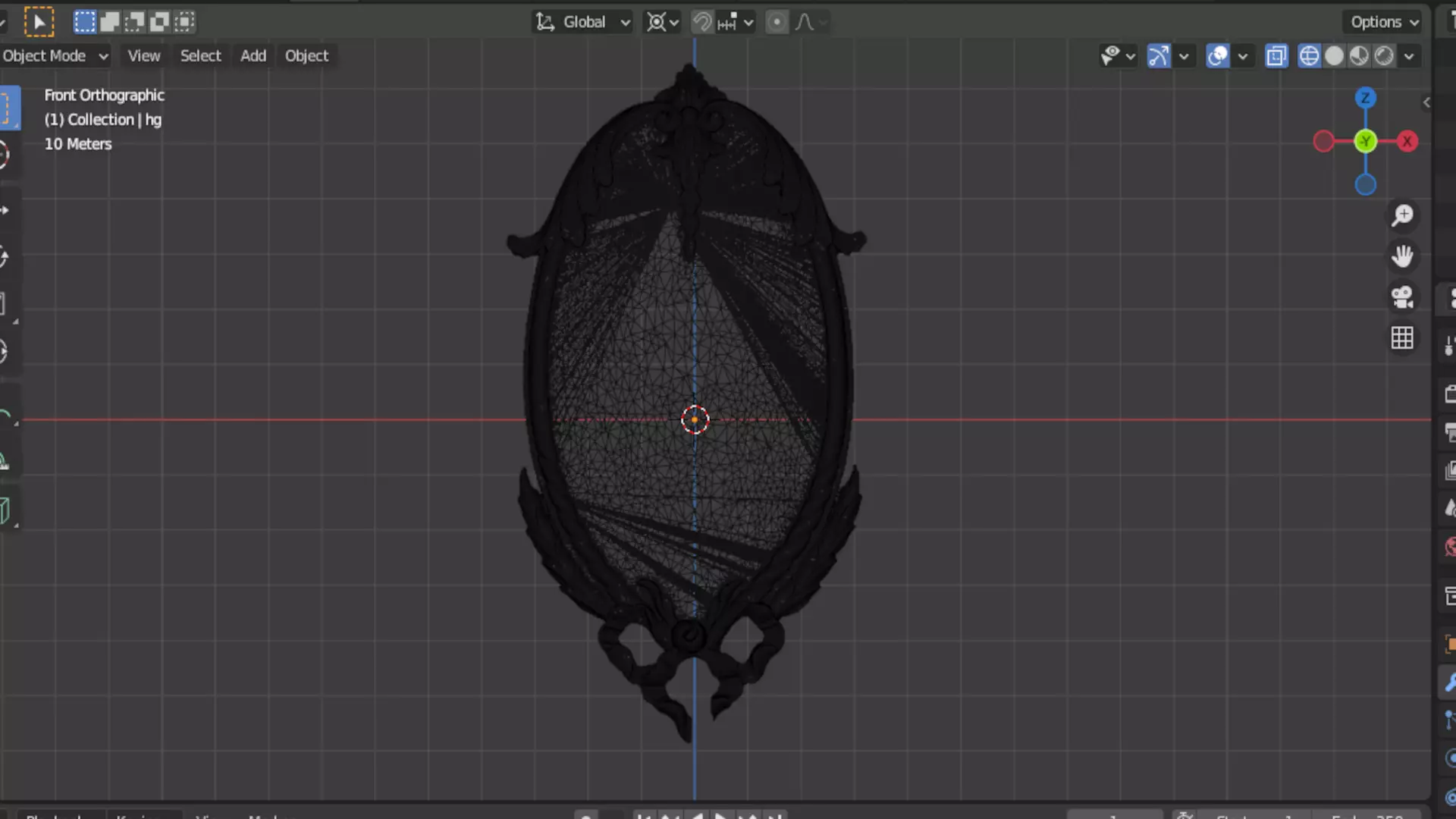 Classic decor ornament carved 71 3D model_6