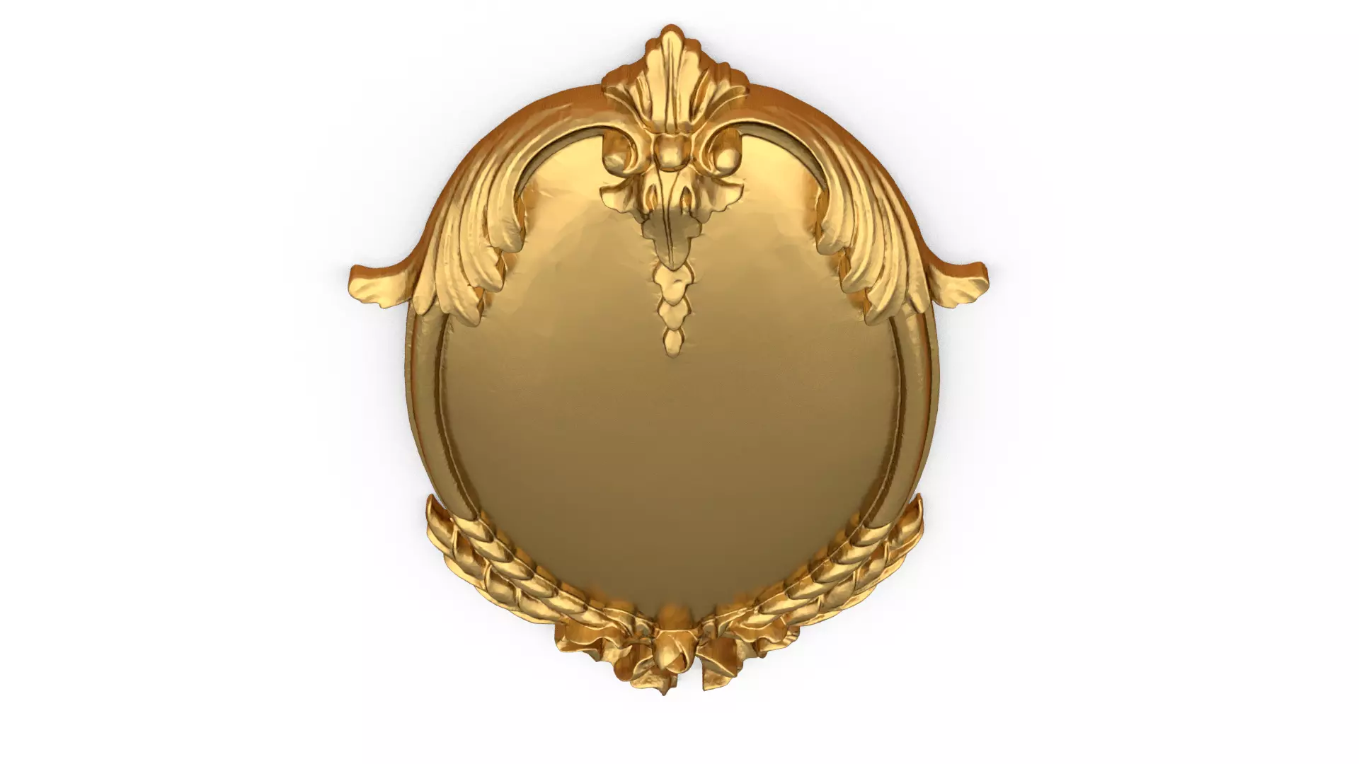 Classic decor ornament carved 71 3D model_3