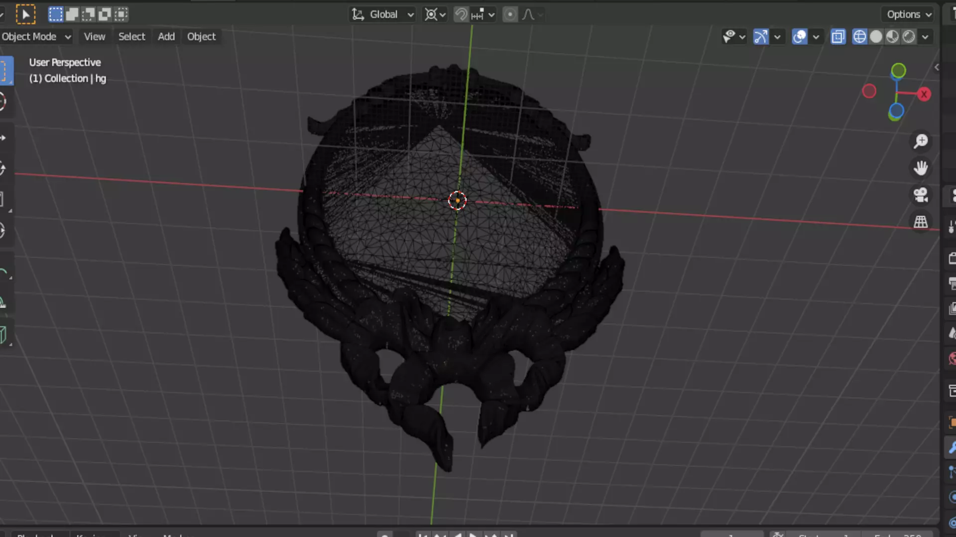 Classic decor ornament carved 71 3D model_7