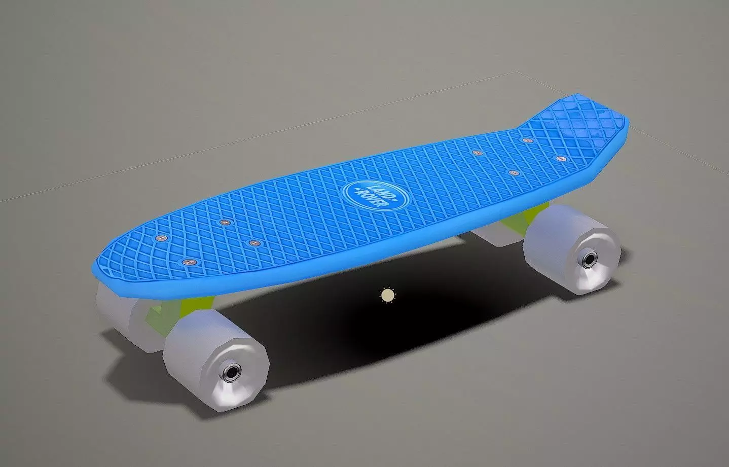 skateboard Low-poly 3D model_0