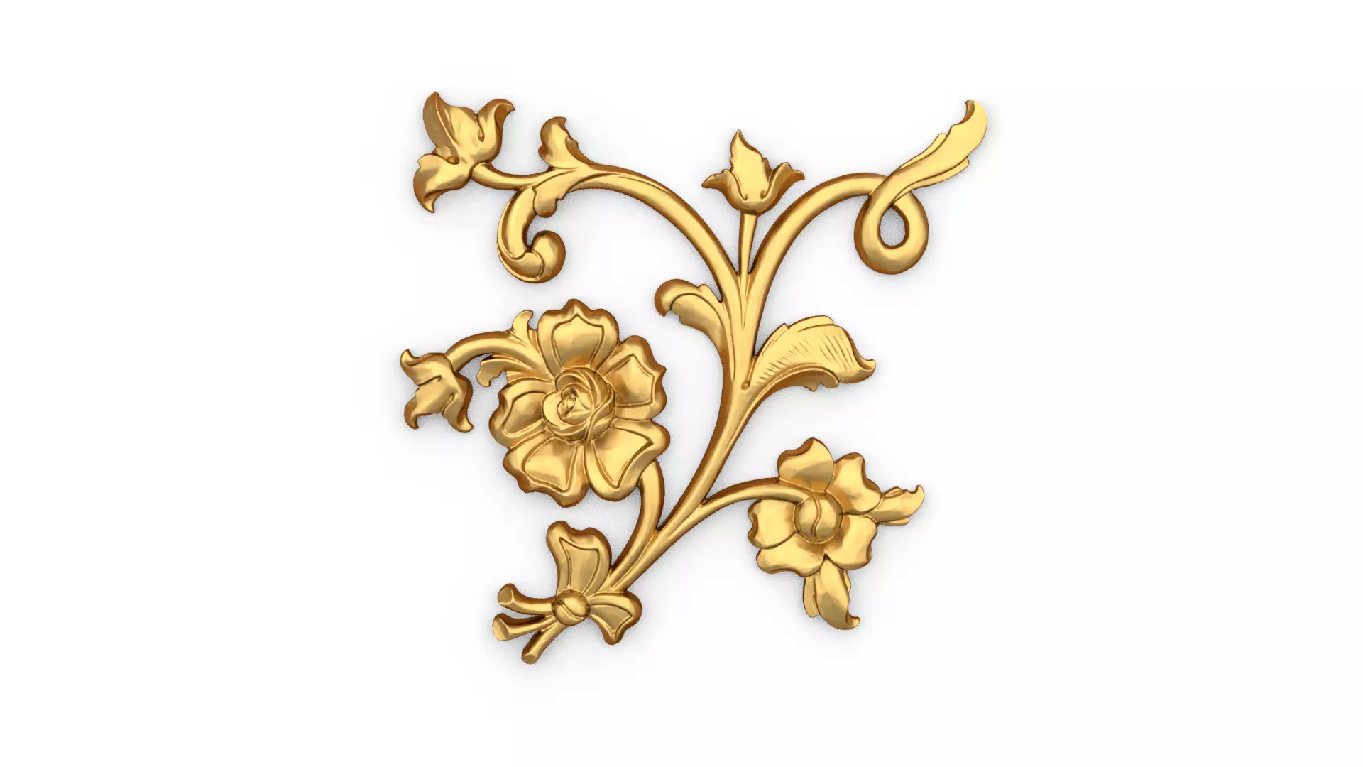 Classic decor ornament carved 72 3D model_0