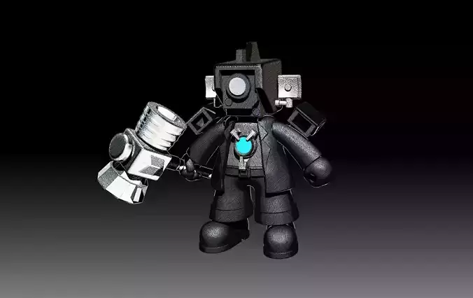 Titan Cameraman 3D print Action Doll 