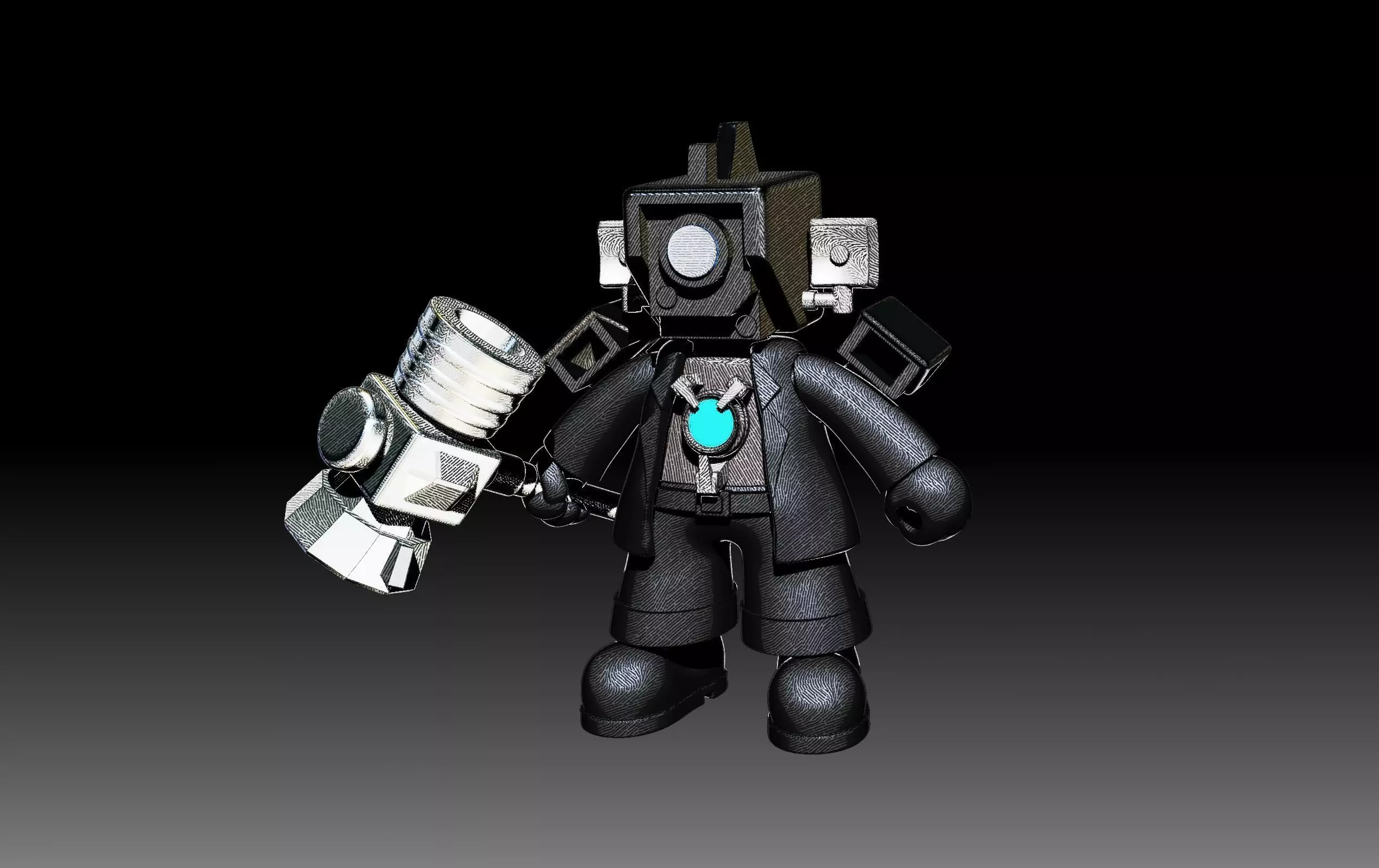 Titan Cameraman 3D print Action Doll  3D print model_0