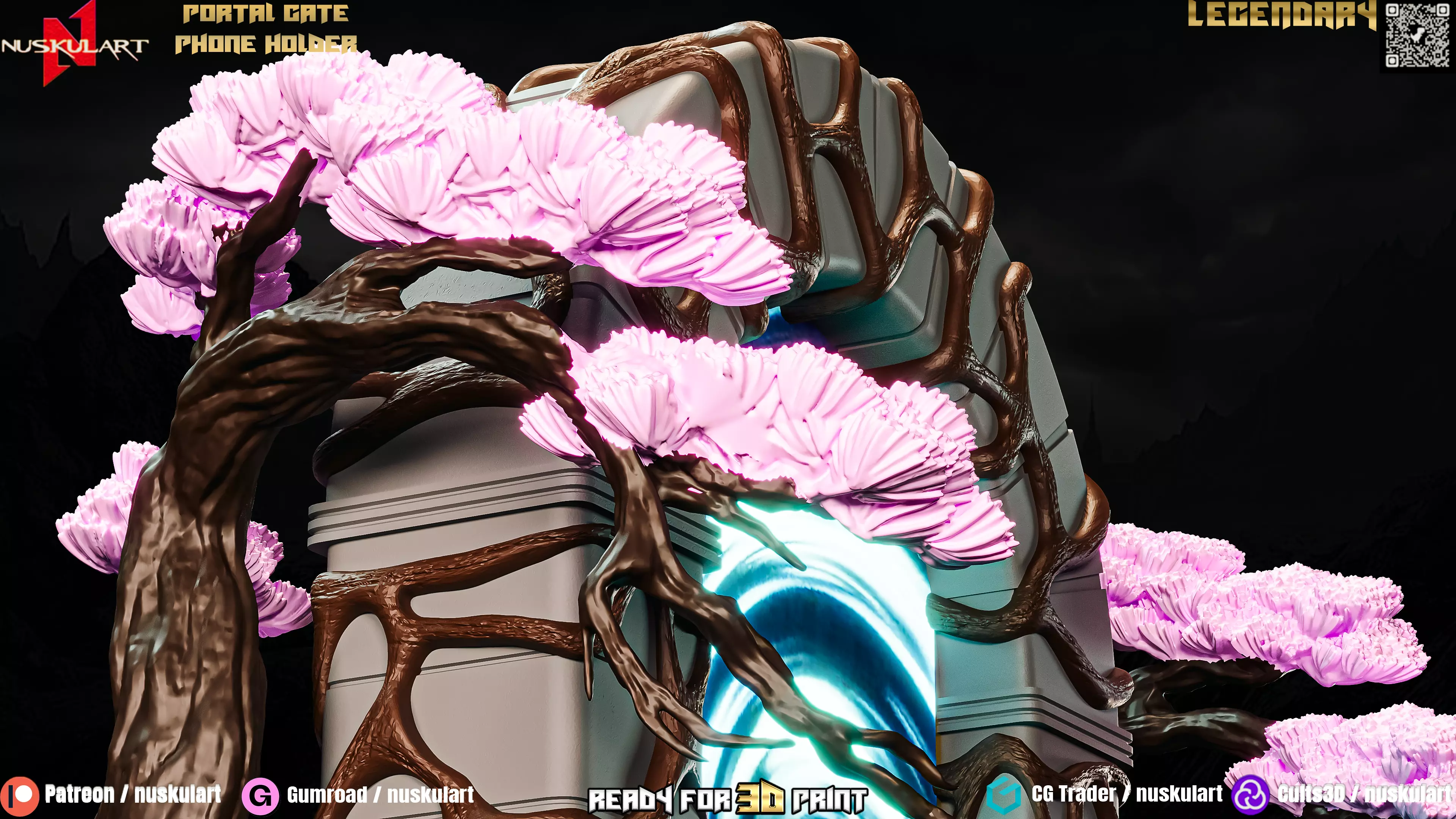 Portal Gate Phone Holder - 3D Printing Legendary 3D print model_6