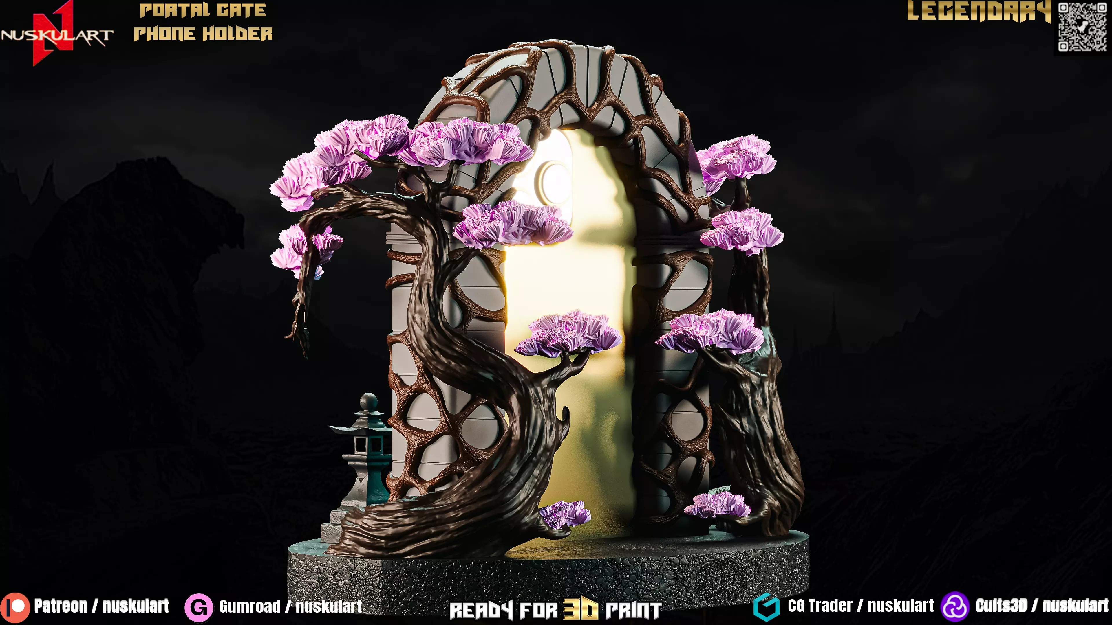 Portal Gate Phone Holder - 3D Printing Legendary 3D print model_10