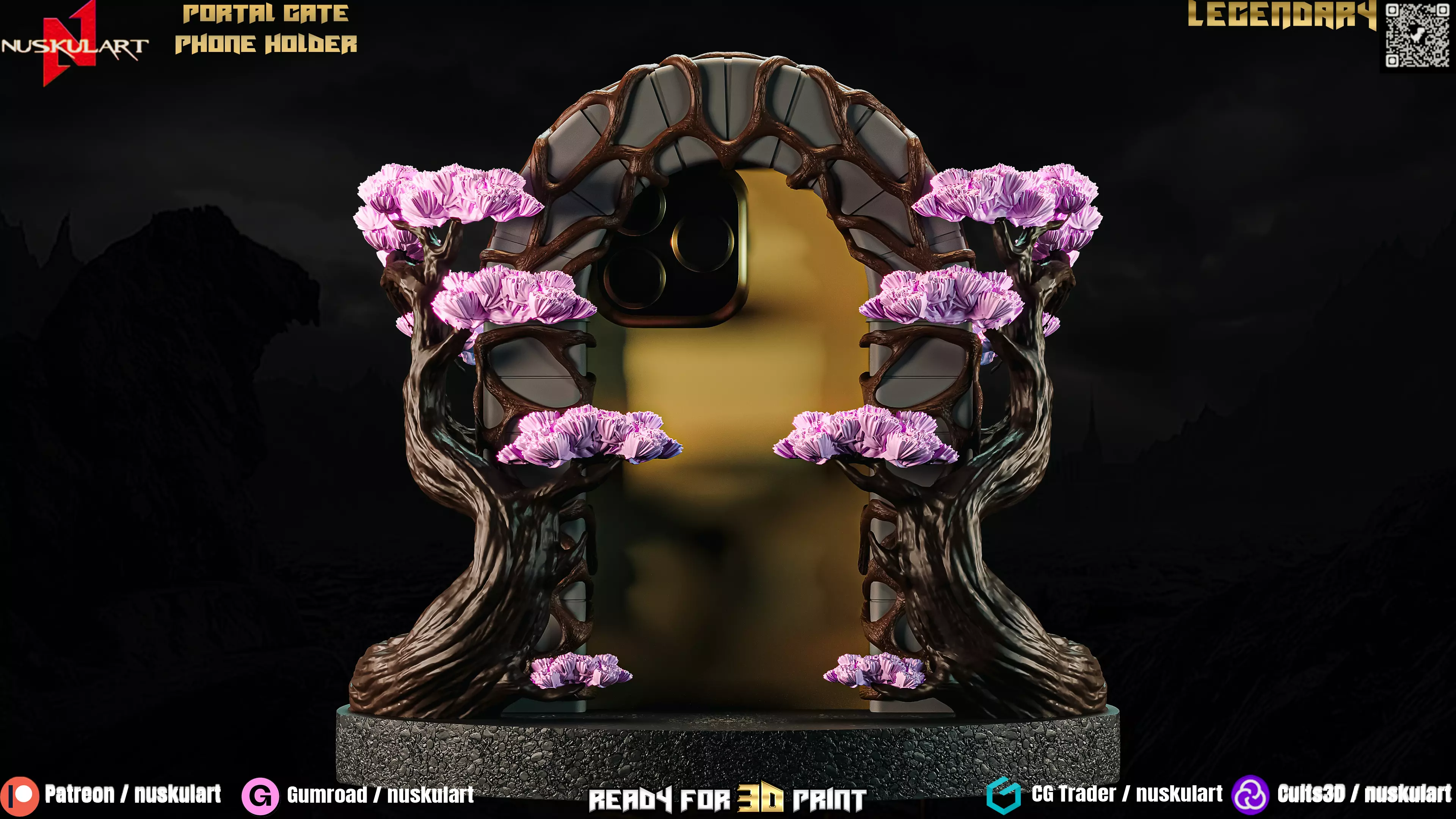 Portal Gate Phone Holder - 3D Printing Legendary 3D print model_11