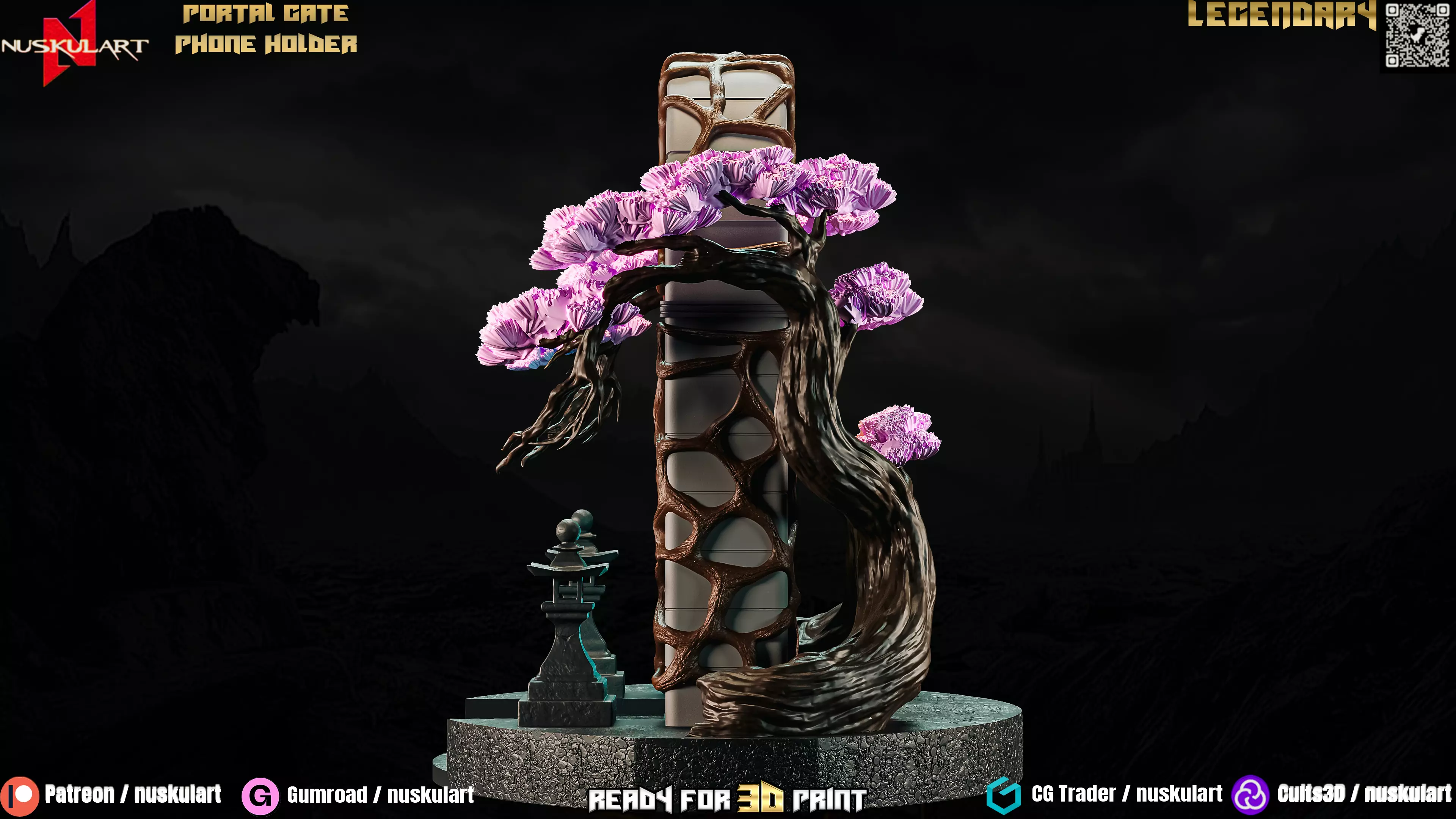 Portal Gate Phone Holder - 3D Printing Legendary 3D print model_9