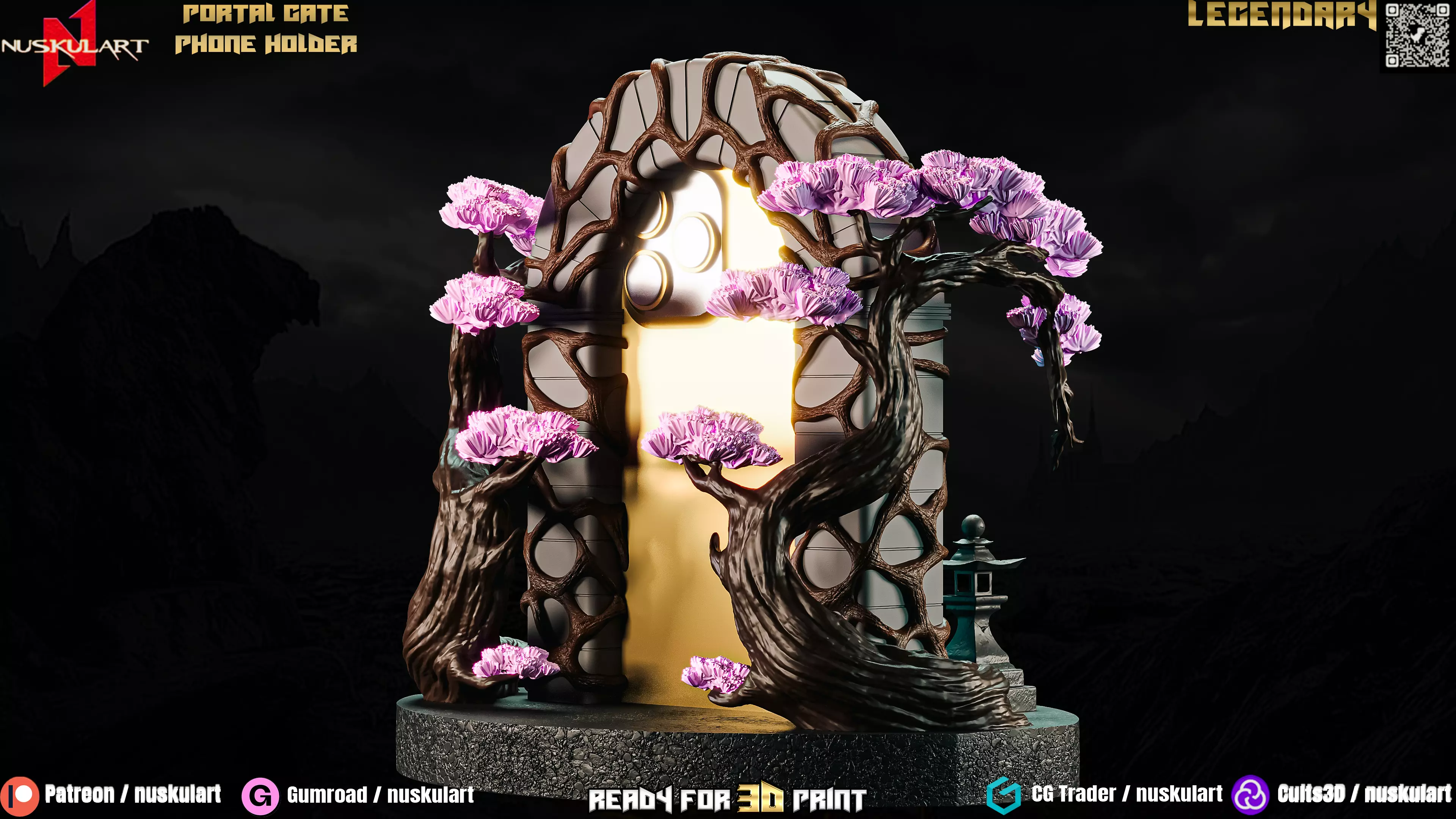 Portal Gate Phone Holder - 3D Printing Legendary 3D print model_12