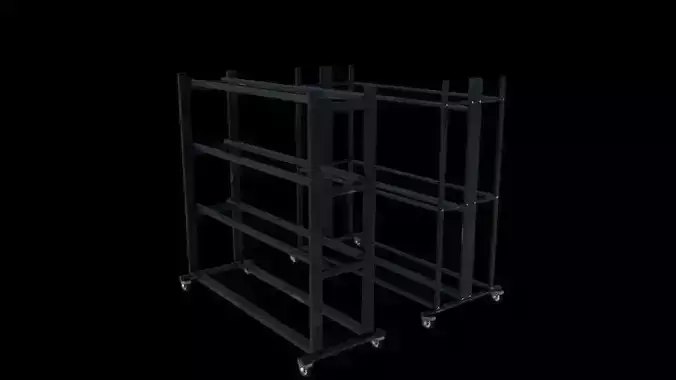rolling storage shelves