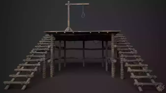 Wooden Stage Gallows