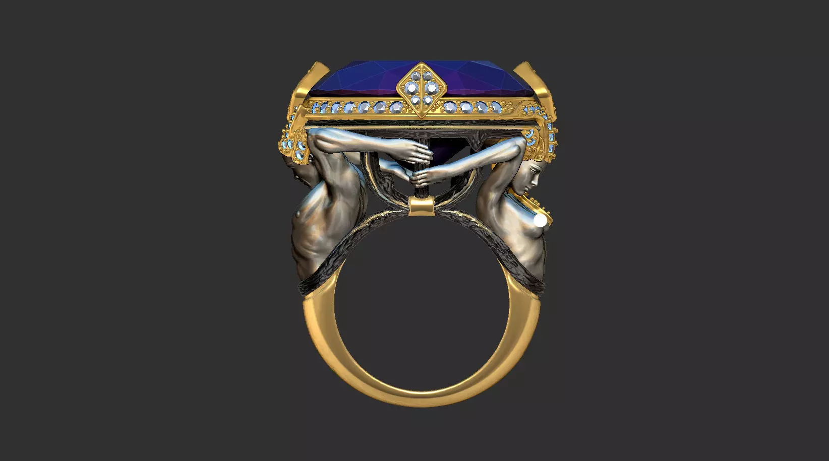 Versailles Legacy Ring 3D print model_4