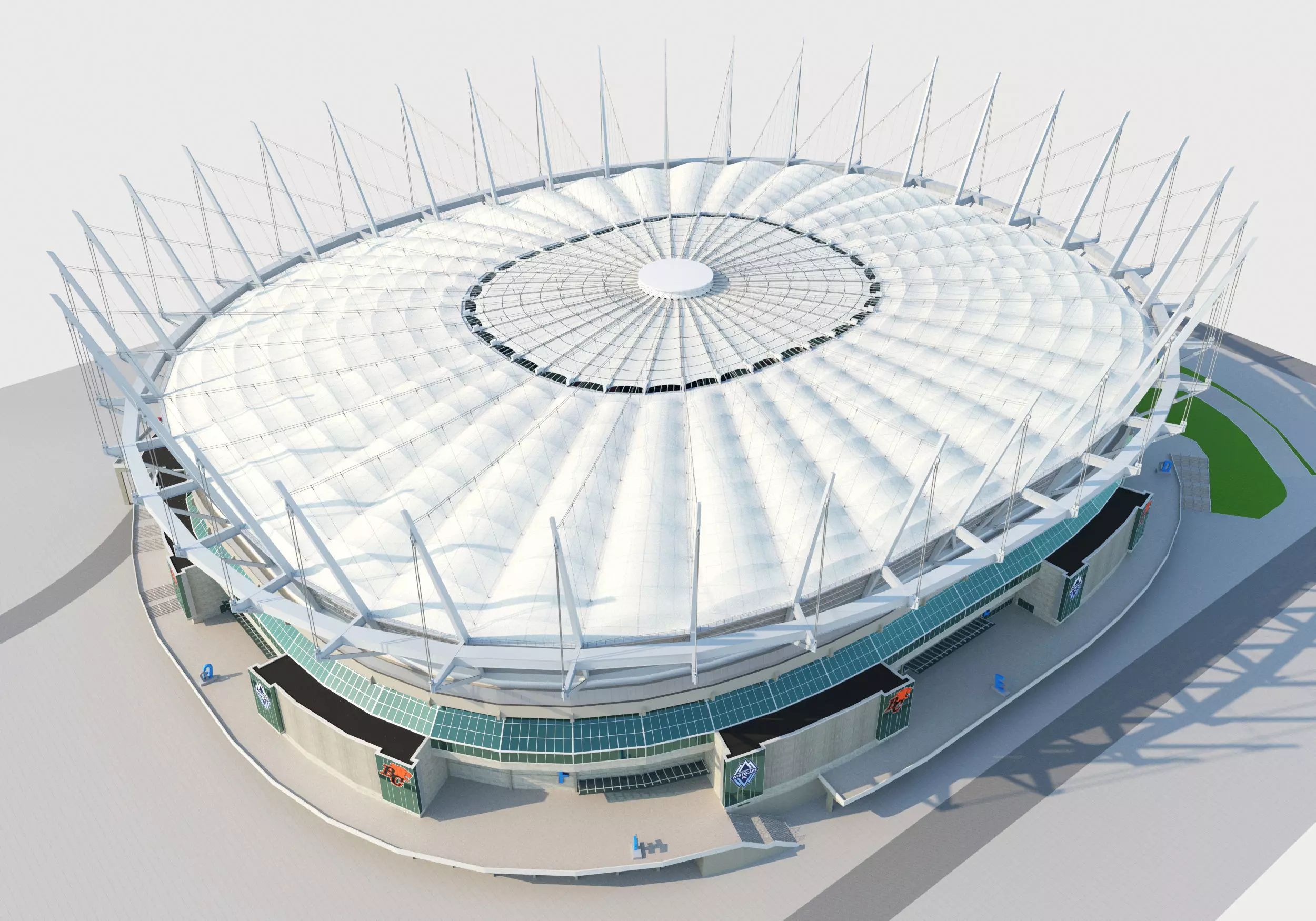 BC Place stadium 3D model_0