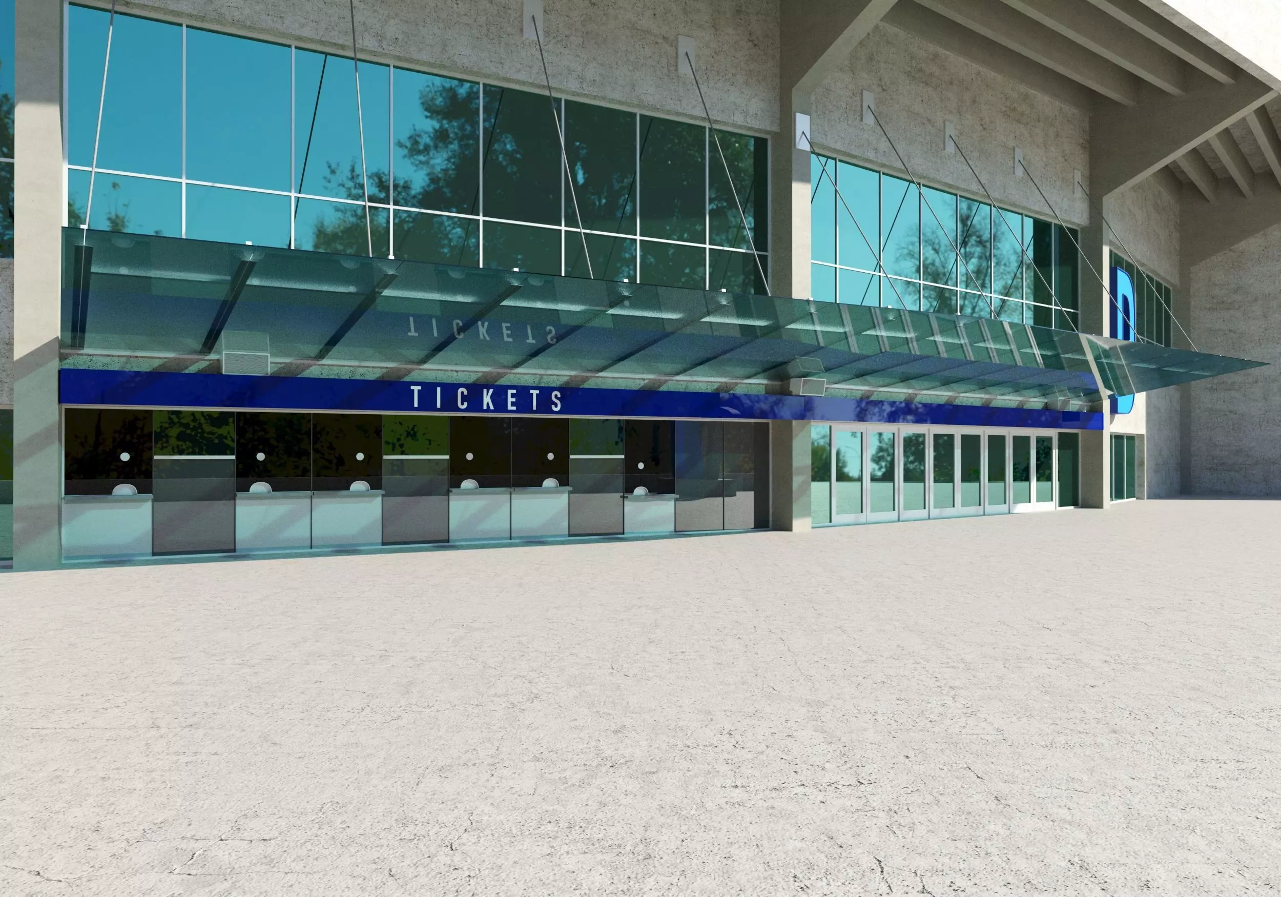 BC Place stadium 3D model_4