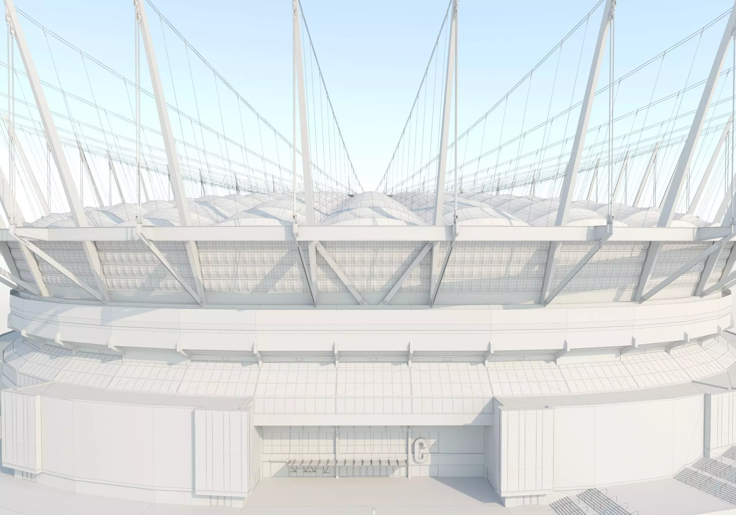 BC Place stadium 3D model_22
