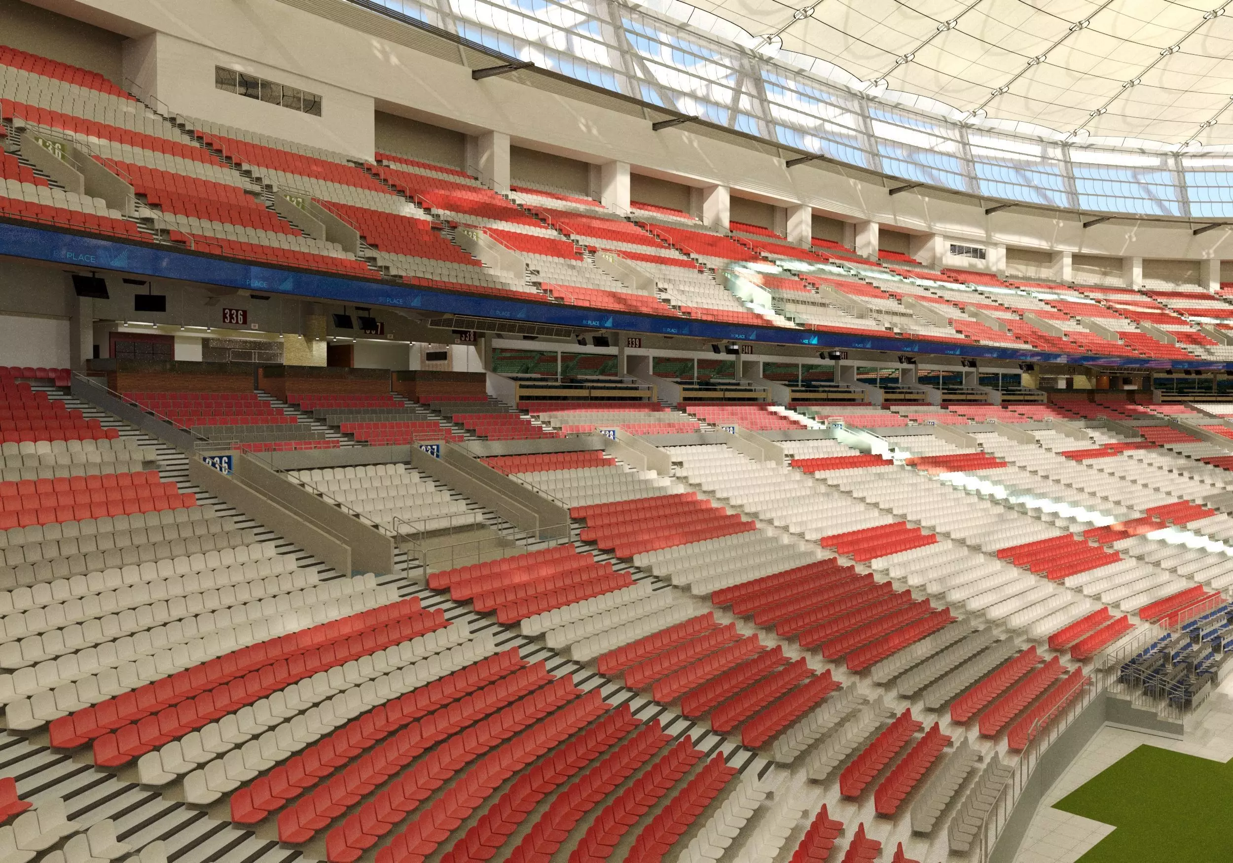 BC Place stadium 3D model_8