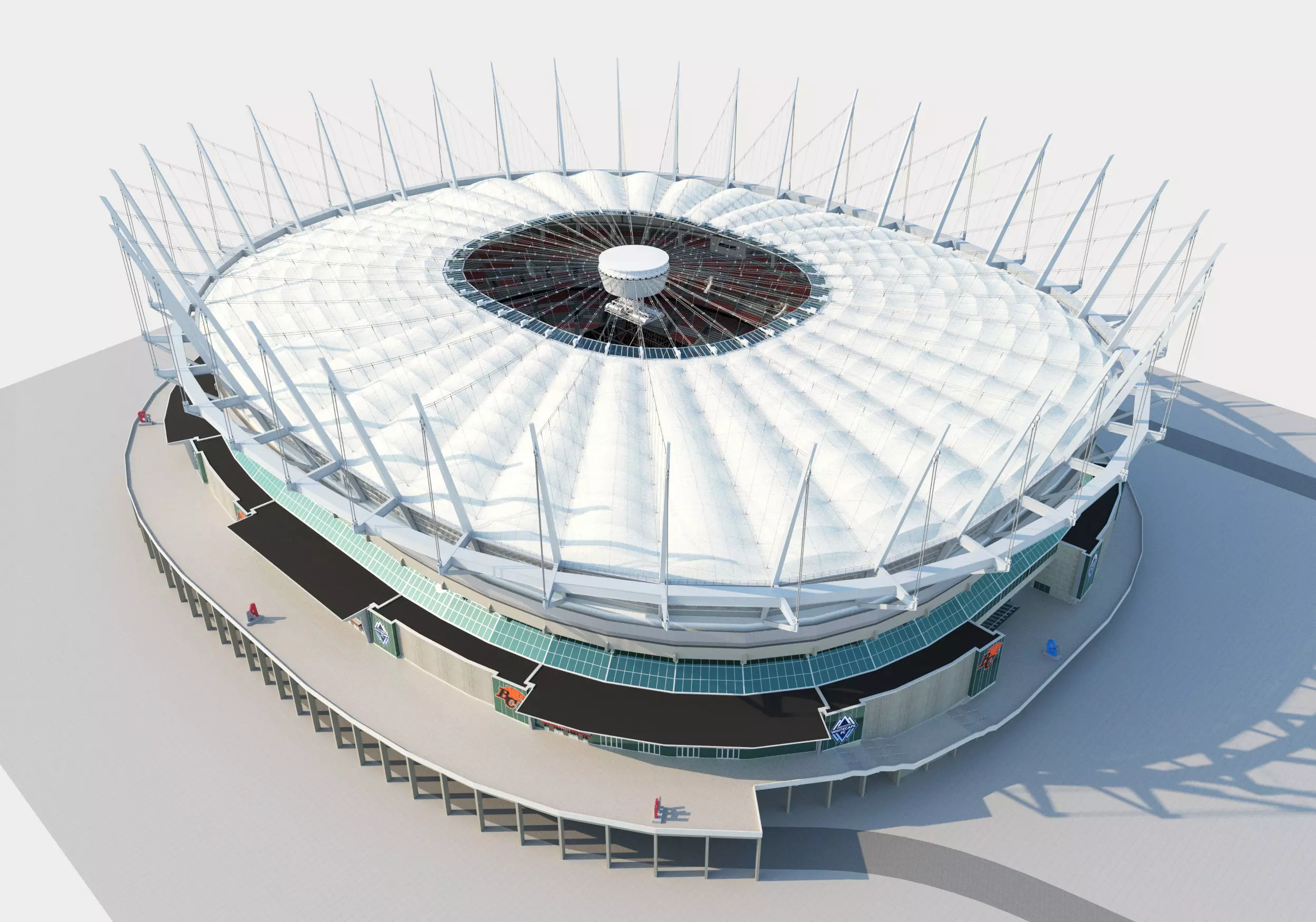 BC Place stadium 3D model_1
