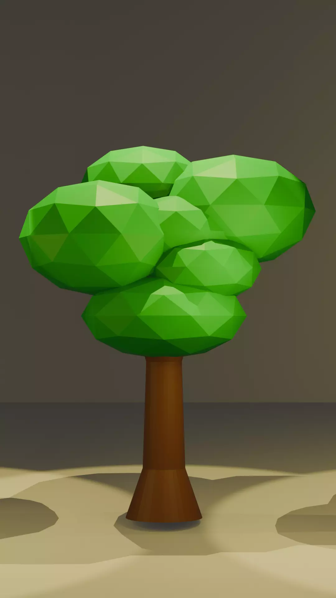 Stylised Low Poly Tree Set Low-poly 3D model_3