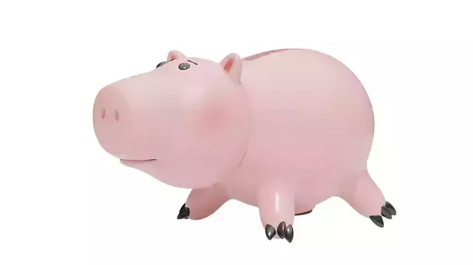 Toy Story Hamm Low-poly 3D model
