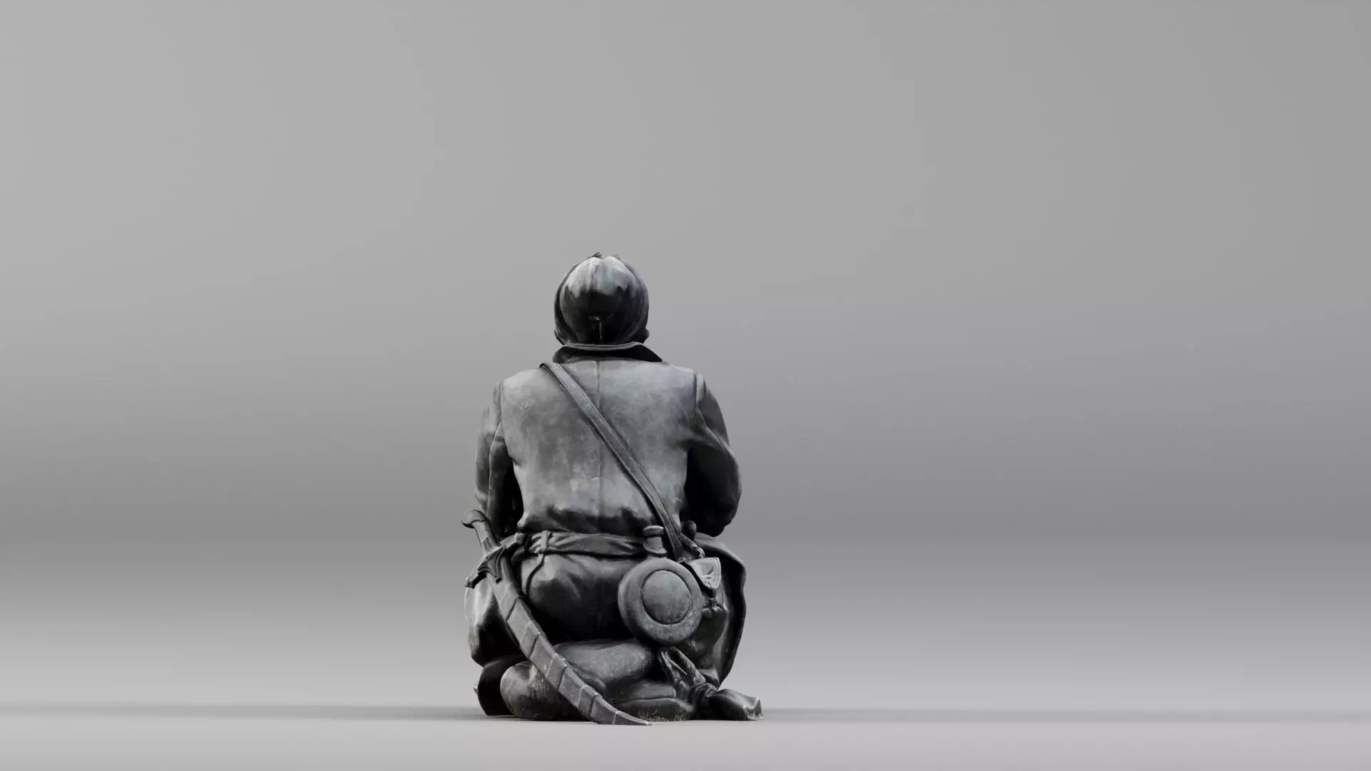 001658 Medieval Peasant Detailed Sitting Character 3D print model_8