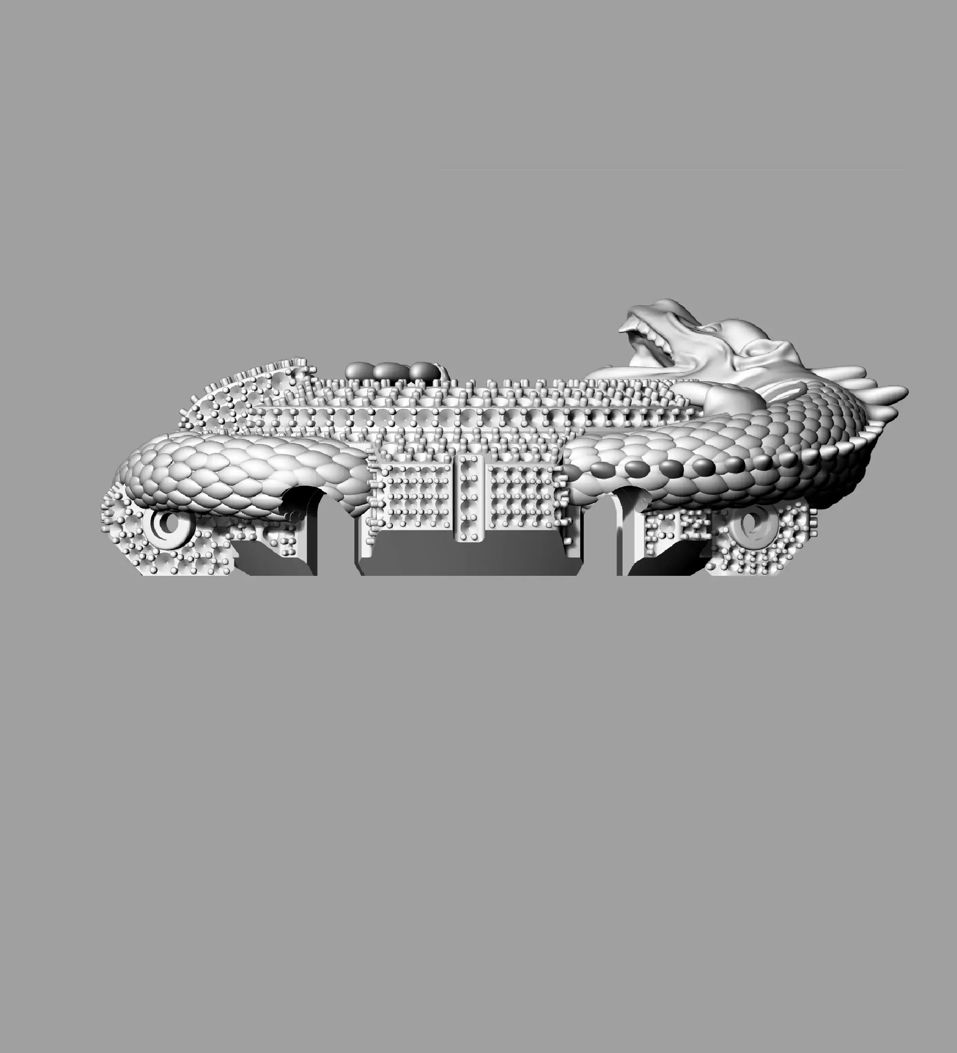 Dragon G-Shock  case 3D print model 3D print model 3D print model_11