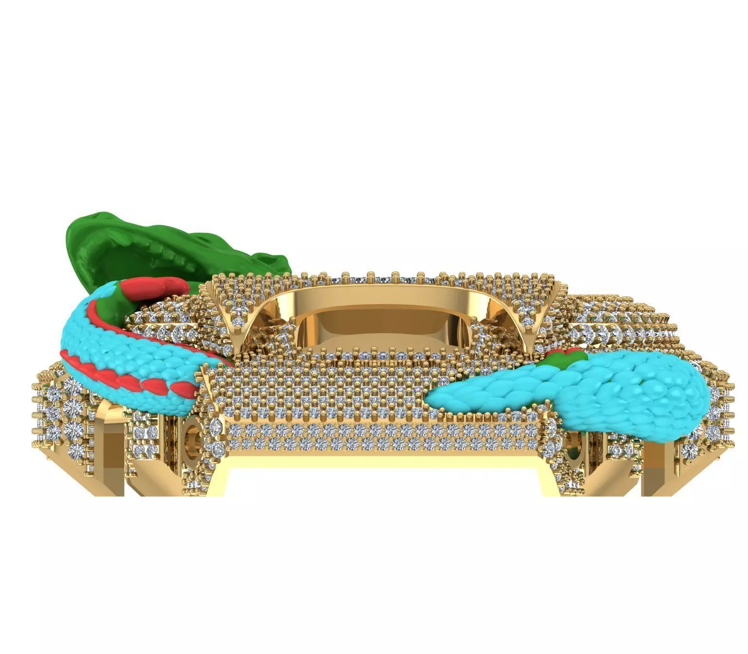 Dragon G-Shock  case 3D print model 3D print model 3D print model_4