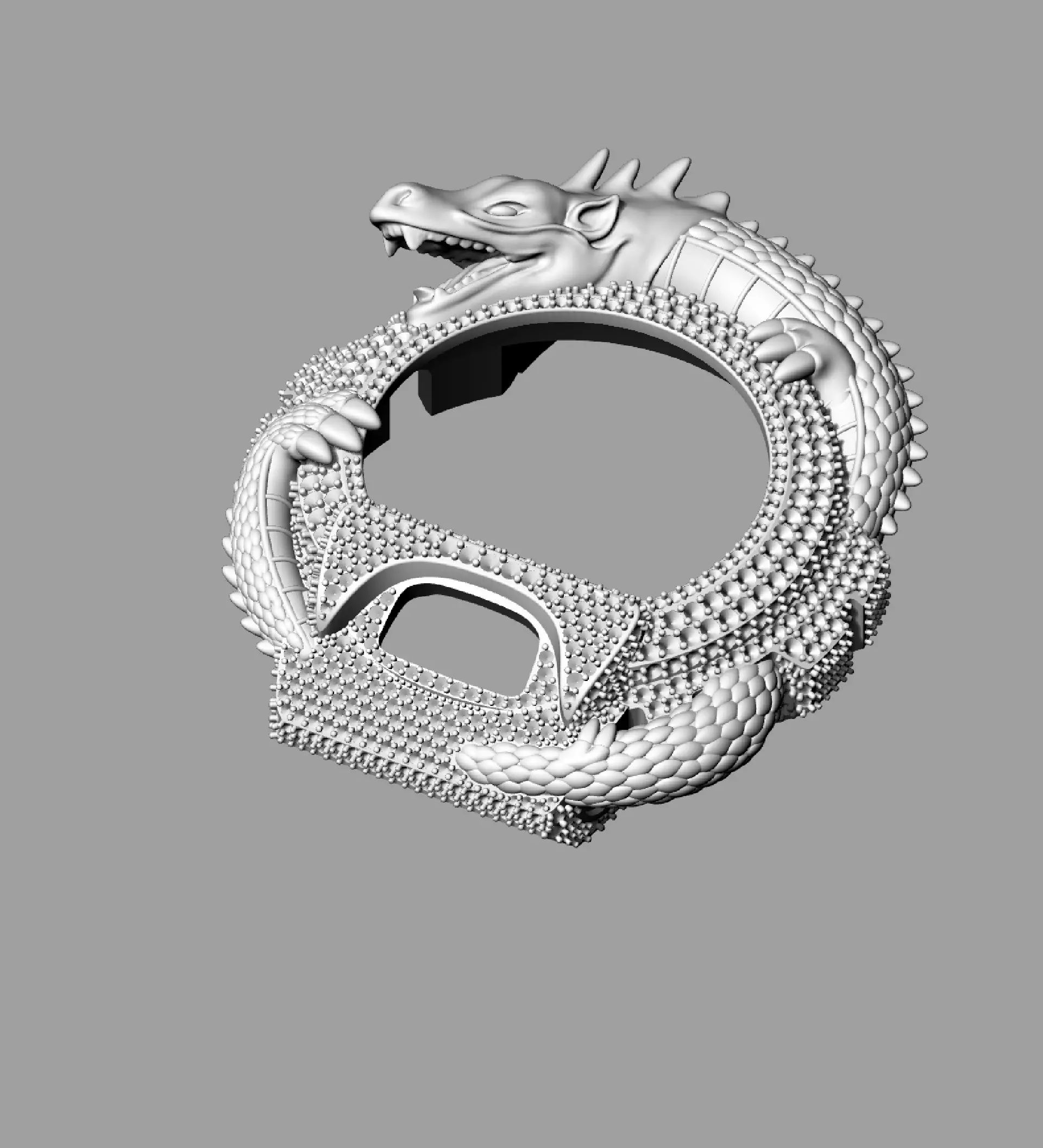 Dragon G-Shock  case 3D print model 3D print model 3D print model_10