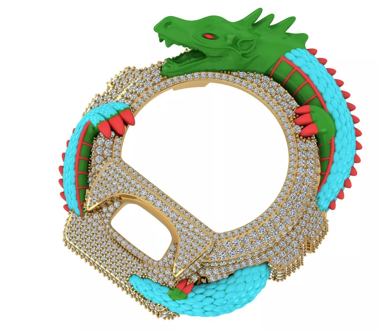 Dragon G-Shock  case 3D print model 3D print model 3D print model_3