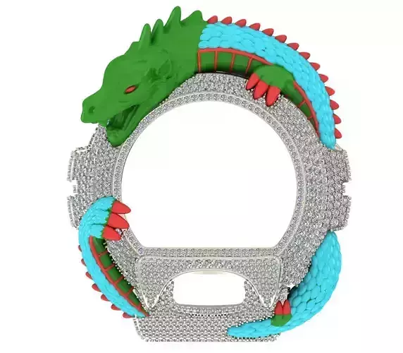 Dragon G-Shock  case 3D print model 3D print model 3D print model