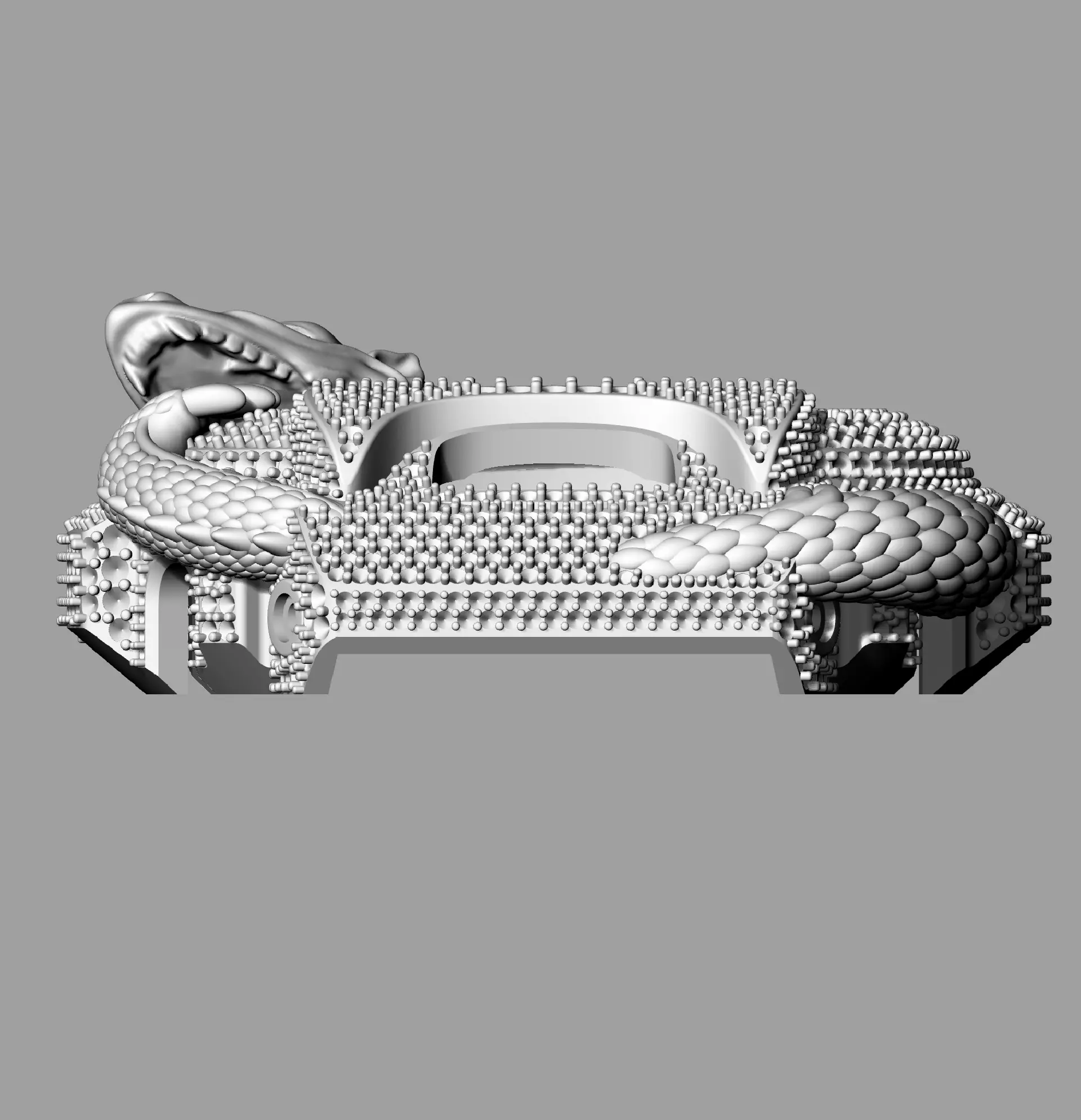 Dragon G-Shock  case 3D print model 3D print model 3D print model_12