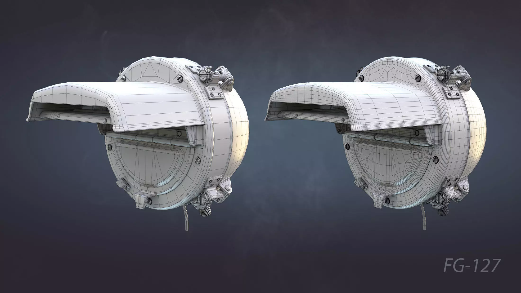 Soviet Military Lights High-Poly Collection 3D model_10